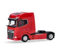 Herpa modello camion DAF XG+ facelift trattore stradale 2 assi, rosso, miniatura in scala 1:87, pezzo da collezione, Made in Germany, plastica