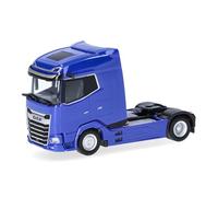 herpa modello camion DAF XG trattore 2 assi, blu ultramarino, miniatura in scala 1:87, pezzo da collezione, Made in Germany, plastica