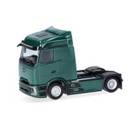 Herpa modello camion Mercedes-Benz Actros L ProCabin Streamspace motrice 2 assi, verde muschio, miniatura in scala 1:87, oggetto da collezione, Made in Germany, plastica