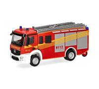 herpa modello camion Mercedes-Benz Actros S HLF 2000 "Feuerwehr, miniatura in scala 1:87, pezzo da collezione, Made in Germany, plastica