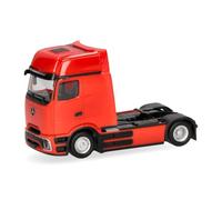 Herpa modello camion Mercedes-Benz eActros 600 ProCabin Gigaspace motrice 2 assi, rosso traffico, miniatura in scala 1:87, oggetto da collezione, Made in Germany, plastica