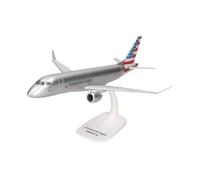Herpa modello di aereo American Eagle Embraer E175 in scala 1:100 - Snap-Fit, pezzo da collezione, miniatura deco, statuetta in plastica con supporto