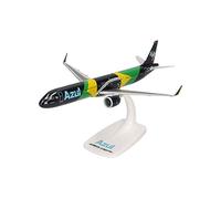 Herpa modello di aereo Azul Brazilian Airlines Airbus A321neo “Brazilian Flag livery” in scala 1:200 - Snap-Fit, modello di aereo, pezzo da collezione, min, statuetta con supporto in plastica