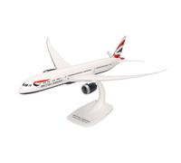 herpa Other License Snap-Fit Aereo Boeing 787-9 British Airways - Dreamliner, Scala 1:200, da Collezione, piedistallo, in plastica Modello in Miniatura, Colore Bianco, 611572