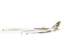 Herpa modello di aereo Etihad Airways Airbus A350-1000 - A6-XWC in scala 1:200 - Snap-Fit, pezzo da collezione, miniatura deco, statuetta con supporto in plastica