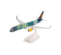 Herpa modello di aereo Icelandair Boeing 757-200 - TF-FIU in scala 1:200 - Snap-Fit, pezzo da collezione, miniatura deco, statuetta con supporto in plastica