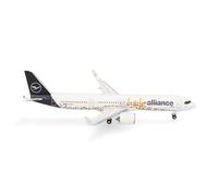 Herpa modello di aereo Lufthansa Airbus A321neo "Help Alliance", in scala 1:500, modello di aereo, pezzo da collezione, statuetta senza supporto in metallo