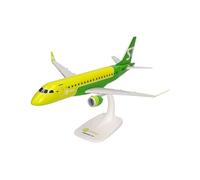 Herpa modello di aereo S7 Airlines Embraer E170 in scala 1:100 - Snap-Fit, pezzo da collezione, miniatura deco, statuetta con supporto in plastica