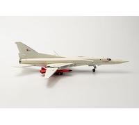 herpa modello di aereo Tupolev TU-22M3M Backfire, M3M prototype - RF-94267 in scala 1:200 - modello di aereo, pezzo da collezione, miniatura deco, statuetta con supporto in metallo