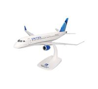 Herpa modello di aereo United Express Embraer E175 in scala 1:100 - Snap-Fit, pezzo da collezione, miniatura deco, statuetta in plastica con supporto