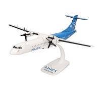 herpa modello di aereo Zimex Aviation ATR-72-200F in scala 1:200 - Snap-Fit, pezzo da collezione, miniatura deco, statuetta con supporto in plastica