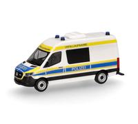 herpa Modello di auto Mercedes-Benz Sprinter '18 mezzo bus tetto alto “Polizia Nord Reno-Westfalia/registrazione incidente”, scala 1:87, oggetto da collezione, modello tedesco, figura in plastica