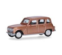 herpa modello di auto Renault R4, in scala 1:87, pezzo da collezione, modello tedesco, statuetta plastica, Colore: beige metallizzato