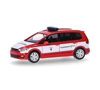 Herpa modello di auto VW Touran "Feuerwehr Nürnberg", in scala 1:87, pezzo da collezione, modello tedesco, statuetta plastica