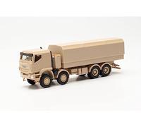 herpa modello di camion Iveco Trakker 8x8 protected flatbed truck, in scala 1:87, Made in Germany, modello tedesco, statuetta plastica
