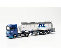 herpa modello di camion MAN TGX GM, trattore semirimorchio con cisterna per alimenti, in scala 1:87, per diorama, pezzo da collezione, decorazione, Made in Germany, plastica