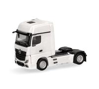 herpa modello di camion Mercedes-Benz Actros L Gigaspace Solozugmaschine 2 assi, in scala 1:87, pezzo da collezione, modello tedesco, statuetta in plastica