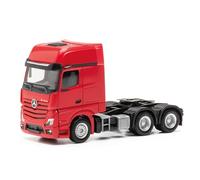 herpa modello di camion Mercedes-Benz Actros L Gigaspace Solozugmaschine3achs (6x4), in scala 1:87, pezzo da collezione, modello tedesco, statuetta plastica