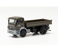 herpa modello di camion militare Mercedes-Benz Axor Bundeswehr, fedele alla scala originale di 1:87, miniatura per diorami, modellismo, pezzo da collezione, decorazione, in plastica