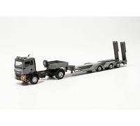 herpa modello di camion Trattore semirimorchio MAN TGS NN 4x4 Allrounder, in scala 1:87, Made in Germany, modello tedesco, statuetta plastica