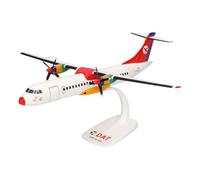 Herpa Snap-Fit modellino aereo DAT ATR-72-200, miniatura in scala 1:100, pezzo da collezione, modello con supporto, plastica