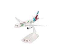 herpa Snap-Fit Modellino aereo Eurowings Airbus A319 Steiermark, Miniatura in scala 1:200, pezzo da collezione, modello con base, plastica