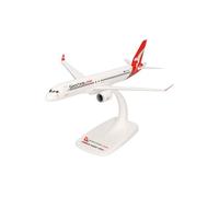 herpa Snap-Fit Modellino aereo QantasLink Airbus A220-300, Miniatura in scala 1:200, pezzo da collezione, modello con base, plastica
