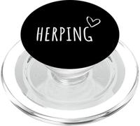 Herping Rettile Caccia Anfibi Biologia Uomini Donne Bambini PopSockets PopGrip per MagSafe