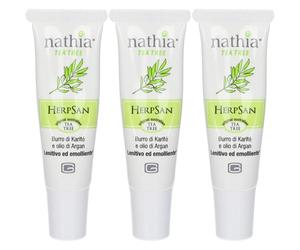 Herpsan Nathia Balsamo Labbra al Tea Tree 3x10 ml