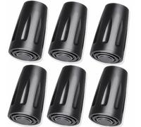 Herreicer Cestino per bastoncini da trekking - professionali protezione per tutti i bastoncini da trekking Cestino da Sci con Fango di Neve (Nero, 6PCS-PADS)