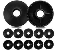 Herreicher Cestino per bastoncini da trekking Nordic Walking Pads Asphalt Rubber Buffer Trekking Sticks Consigli per tutti i comuni bastoncini da trekking Bastone da passeggio 15-16mm, 12 Pezzo