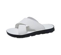 Herren Hausschuhe, leichte Ausfhrung, Freizeitstil, fr draußen, schlichte Linienfhrung, kombinierbarer Stil, saisonale Kombinationen. Warme Pantoffeln Zuhause den Alltag, Bianco 1, 39 1/3 EU