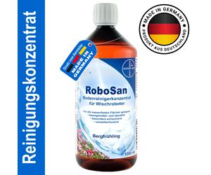 HERRLAN ® RoboSan Detergente per pavimenti 1000 ml Concentrato di pulizia per robot-Fragranza: Molla di montagna-Per robot aspiranti e dei desideri