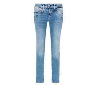 Herrlicher Jeans da donna SlimJeans Pitch Slim Reused Denim After Rain Blue in cotone biologico, After Rain, 29 W/32 L