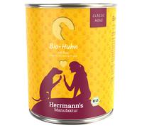 Herrmann's Menù Classic 6 x 800 g Umido cane - Pollo bio con Riso bio