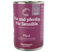 Herrmann's Selection Sensitive 12 x 400 g Umido per cane - Cavallo con Patate dolci bio e Zucchine bio