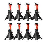 Herrselsam Cavalletto di sostegno 3T, altezza regolabile, 285 - 430 mm, con fusibile, cavalletti di sostegno per auto, roulotte, camper, 4 paia