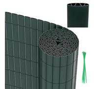 Herrselsam Protezione da sguardi indiscreti in polivinilcloruro (PVC) per recinto, frangivista da giardino, protezione da sguardi indiscreti con fascette per cavi, rinforzi a costine a W e raggi UV,
