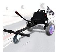 Herrselsam Sedile hoverboard, hoverboard con sedile regolabile, sedile scooter compatibile per 6,5-10 pollici, sedile kart per scooter elettrici, sedile hoverboard kart adulti e bambini