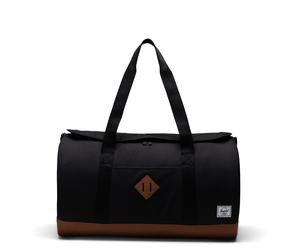 Herschel Heritage Duffle - Borsa da viaggio 52 cm (black/saddle brown)