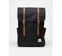 Herschel Supply Co - Survey - Zaino nero con fasce color cuoio a contrasto No Size