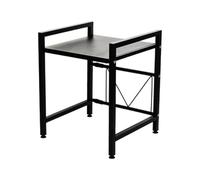 Hershii Griglia per Forno a Microonde,Scaffali Scalabili da Cucina,Ripiano Allungabile e Regolabile in Altezza Acciaio al Carbonio,Nero (Bianco)