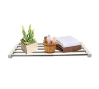 Hershii Scaffale estensibile di tensione dell'armadio, Nessuna perforazione, scaffale regolabile dell'organizzatore dell'armadio (（35-60） x25 cm)