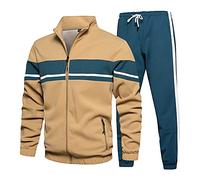 HERSIL Tuta Ginnastica Uomo Invernale Taglie Comode Uomo Tute Sportive Da Passeggio Tute Uomo Sportivi Tute Eleganti Uomo Pantaloni Tuta Elastico Uomo Tuta Uomo Pile Invernale Caldo