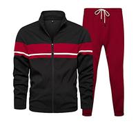HERSIL Tuta Pile Uomo Invernale Pesante Completo Palestra Uomo Tuta Uomo Invernale Completo Uomo Sportivo Tute Eleganti Uomo Completino Sportivo Uomo Tuta Felpata Uomo Completa Invernale