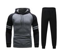 HERSIL Tuta Pile Uomo Invernale Pesante Tute Uomo Complete Tuta Da Ginnastica Uomo Tuta In Pile Uomo Tuta Invernale Uomo Pile Tuta Felpa Uomo Sportive Tuta Felpata Uomo Completa Invernale