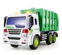 HERSITY Camion Spazzatura Giocattolo, Camion Bambini Grande con Luci Suoni