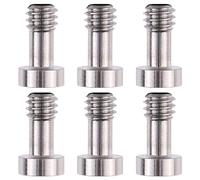 Hersmay 6PCS 1/4 '' - 20 viti esagonali a vite lunga fotocamera con materiale in acciaio inossidabile per treppiede, monopiede, piastra di base per treppiede, piastra a sgancio rapido
