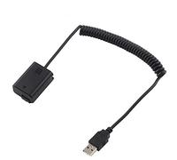 Hersmay Alimentatore di rete USB da 5V 2A con batteria NP-FW50 Dummy AC-PW20 per Sony NEX-3/5/6/7 Serie A7 A7II A7R A7S A7RII A7SII A33 A37 A35 A6000 A6100 A6300 A640000 A650 0 adattatori per batteria