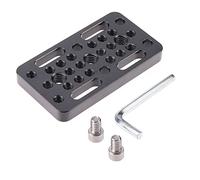 Hersmay Cheese Piastra Switching Plate Camera per formaggio per railblocks, Dovetails, Short Rods con filettatura 1/4, 3/8